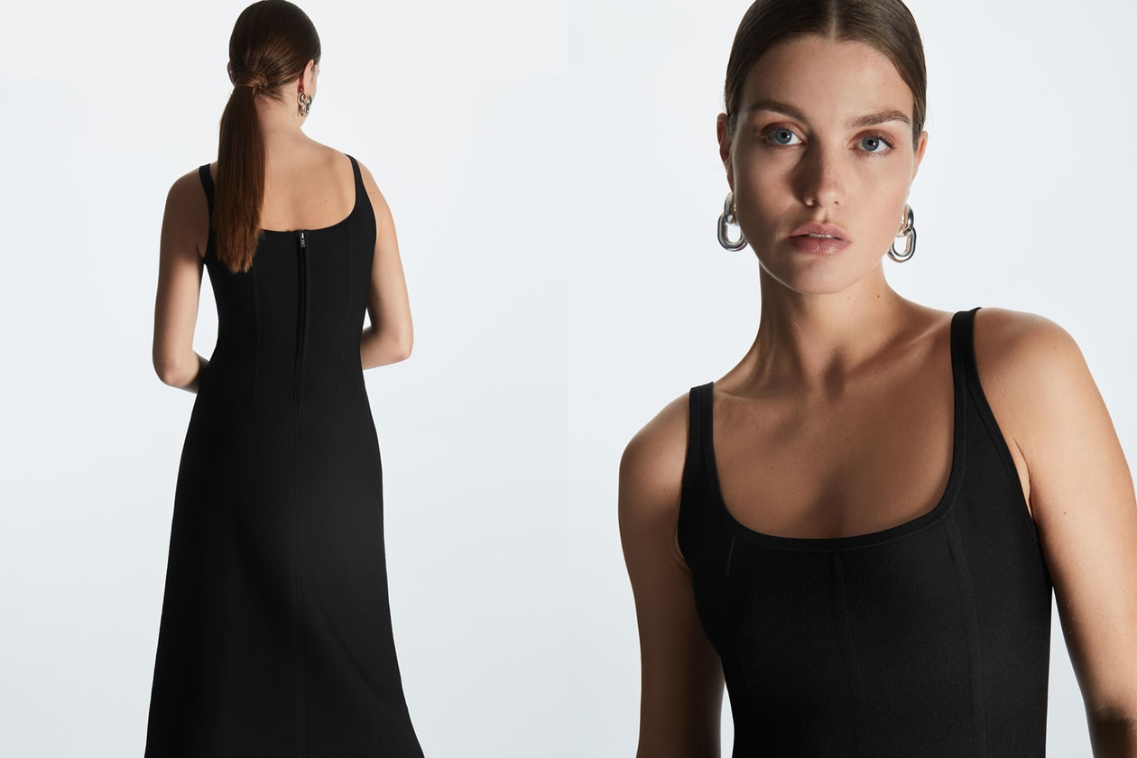 cos-slim-fit-croset-style-a-line-dress