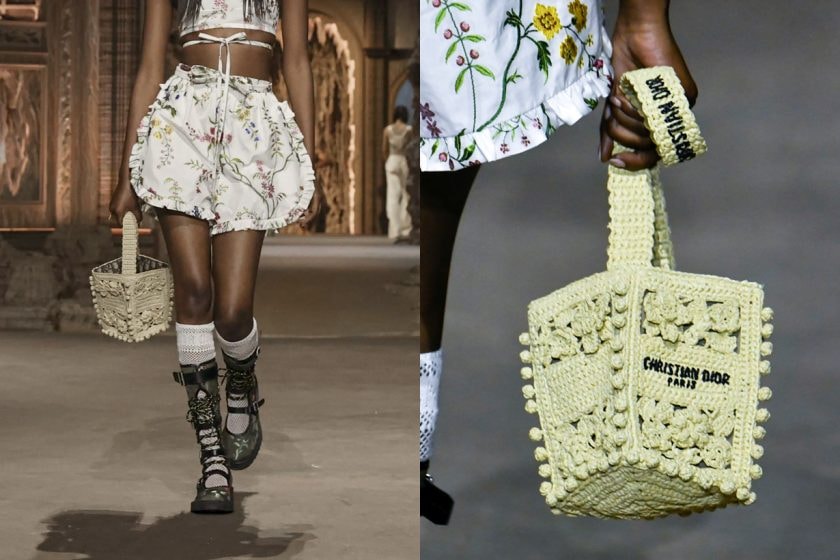 dior handbags 2023 ss paris pfw detail runway show