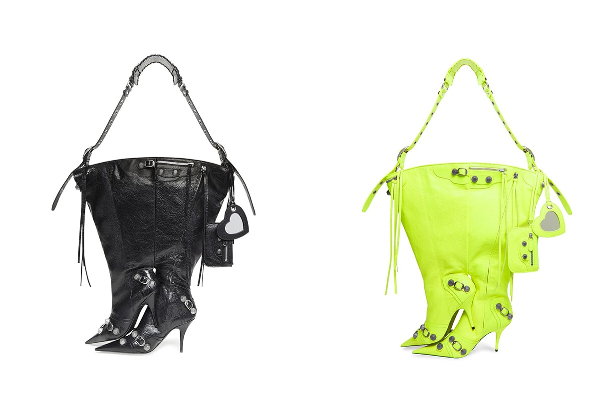 balenciaga le cagole boot bag black winter 2022 runway release