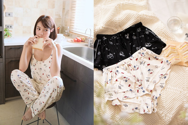 Qmomo X Hello Kitty pajamas collaboration