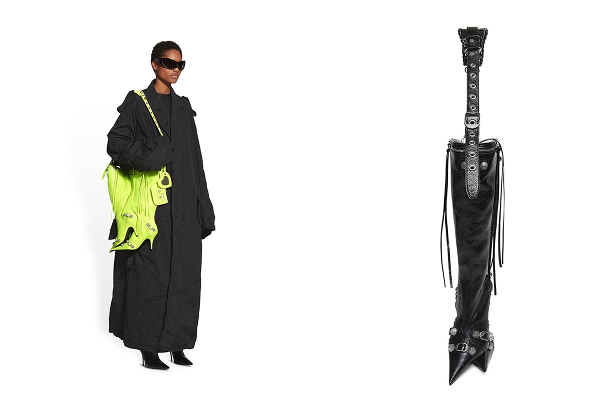 balenciaga le cagole boot bag black winter 2022 runway release