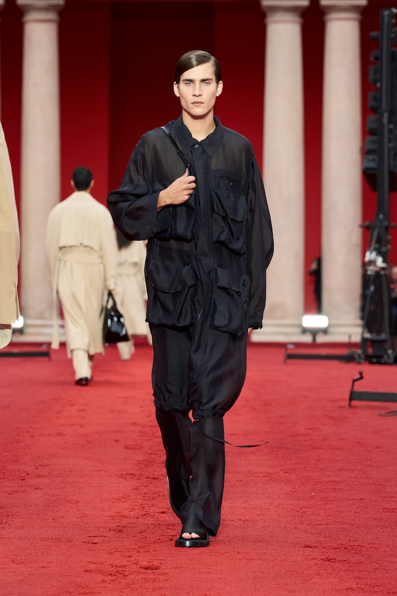 ferragamo Maximilian Davis milan mfw 2023 ss detail runway