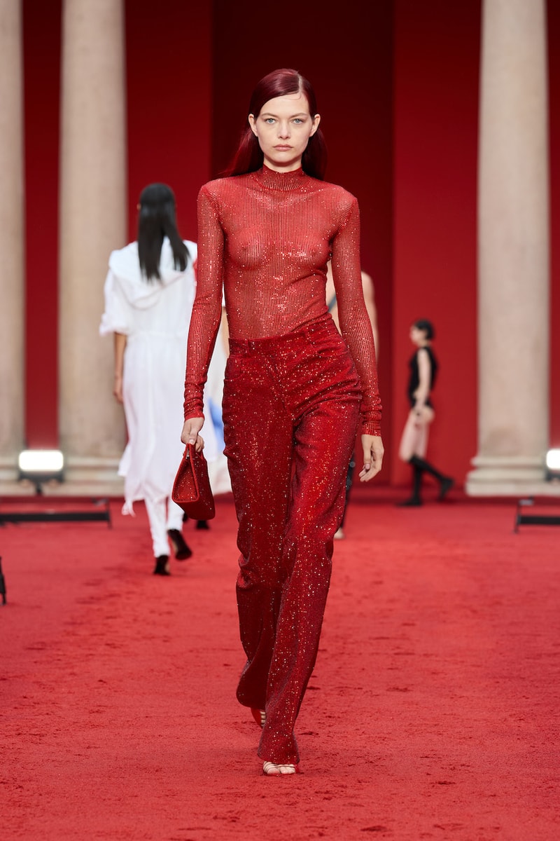 ferragamo Maximilian Davis milan mfw 2023 ss detail runway