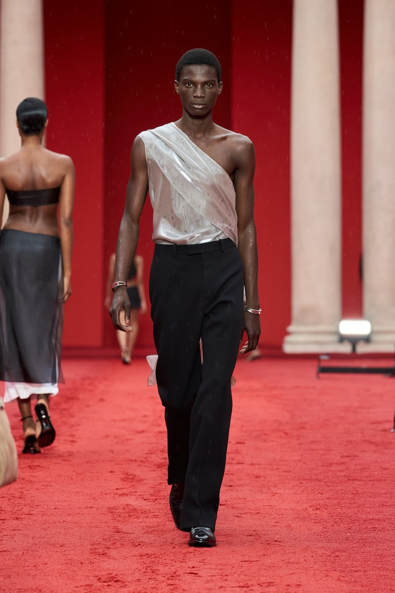 ferragamo Maximilian Davis milan mfw 2023 ss detail runway
