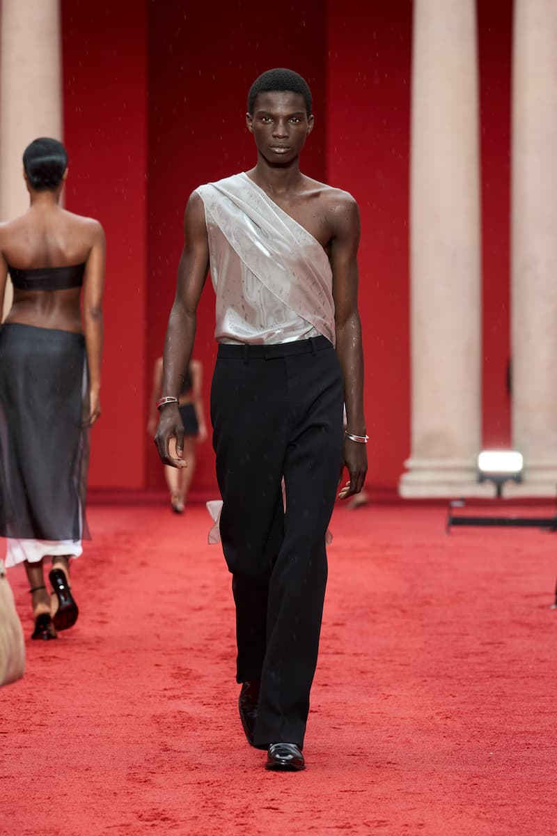 ferragamo Maximilian Davis milan mfw 2023 ss detail runway