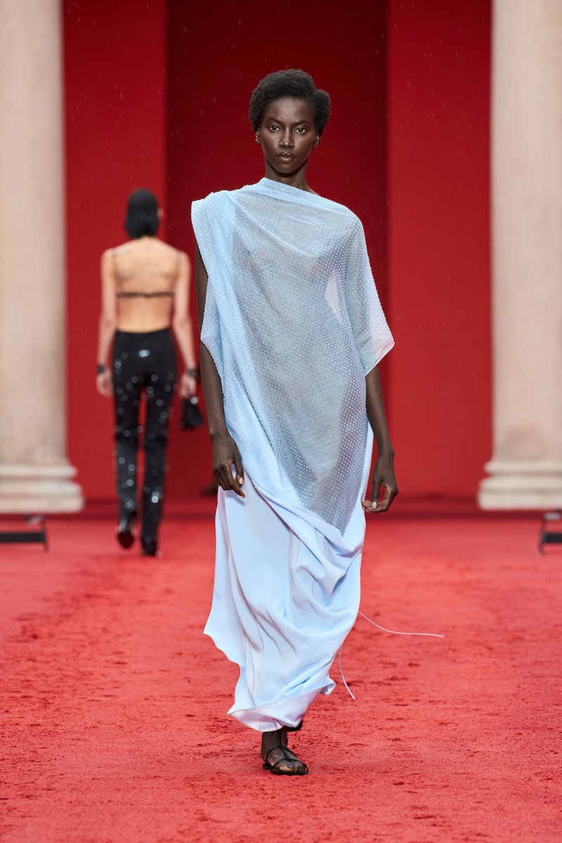 ferragamo Maximilian Davis milan mfw 2023 ss detail runway