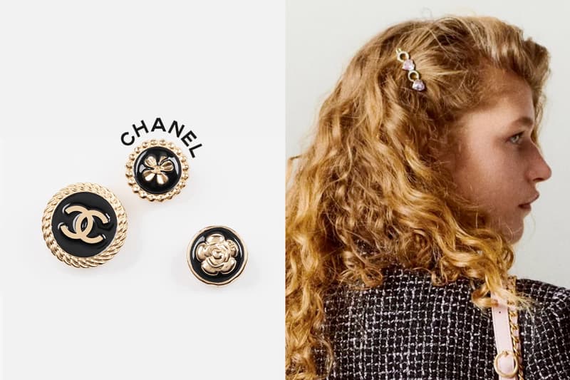 chanel hair accessories clip braids