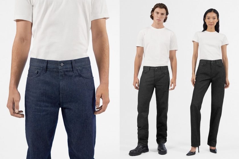 UNIQLO and HELMUT LANG jeans unisex 2022 back collab