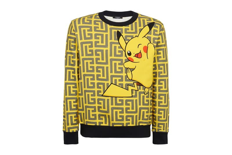 pokemon balmain olivier rousteing collection collaboration