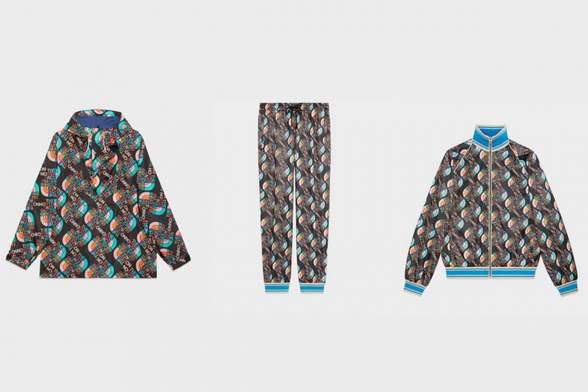 gucci the north face latest chapter 3 kaleidoscopic logo colorful pattern