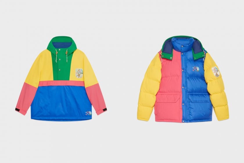 gucci the north face latest chapter 3 kaleidoscopic logo colorful pattern