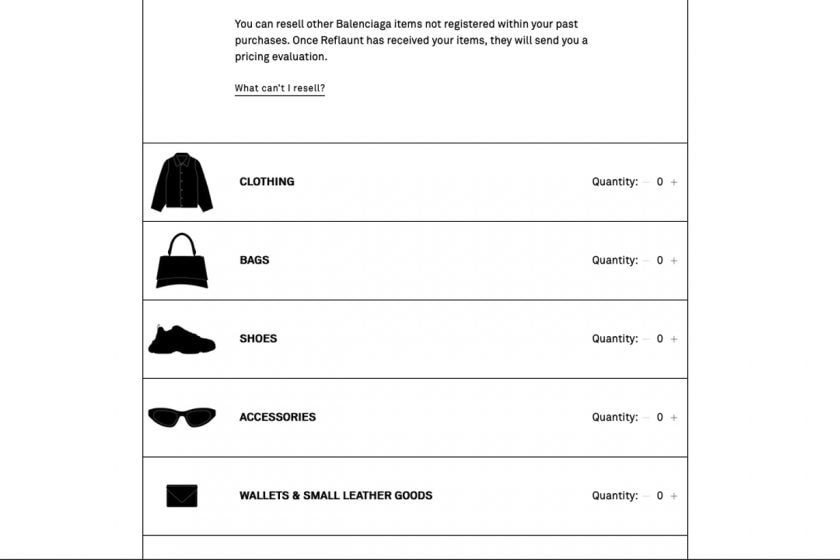 balenciaga Reflaunt resell steps 20% extra value voucher