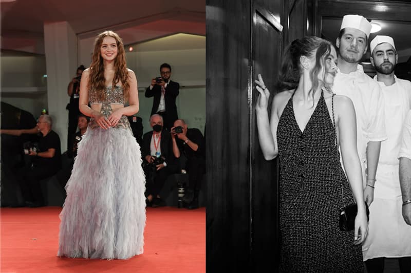 sadie sink venice film red carpet chanel alexander mcqueen gucci style outfit