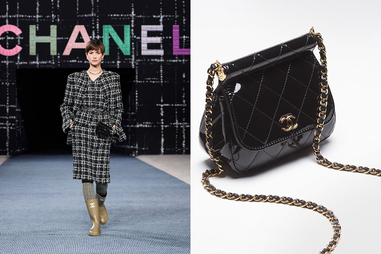 CHANEL clutch with chain 2022fw mini bags