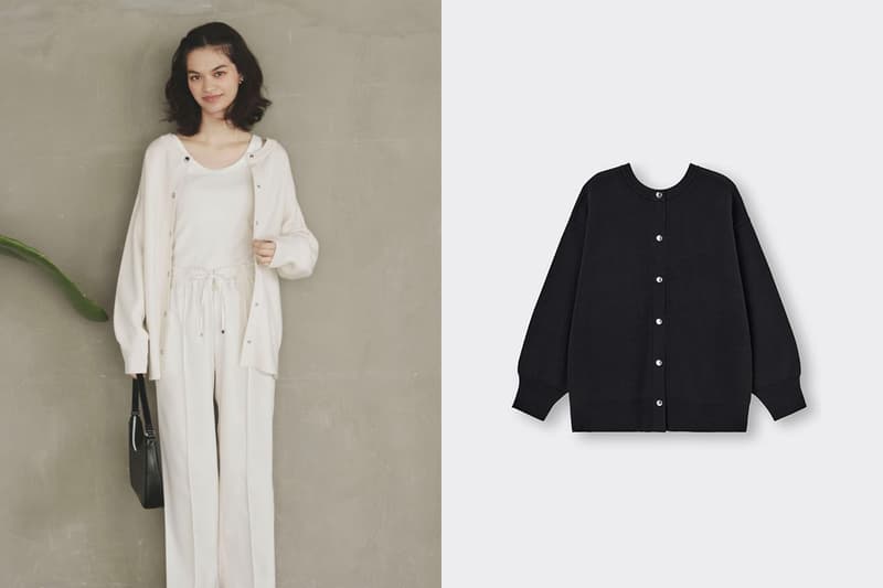 GU 2WAY oversized cardigan 2022fw