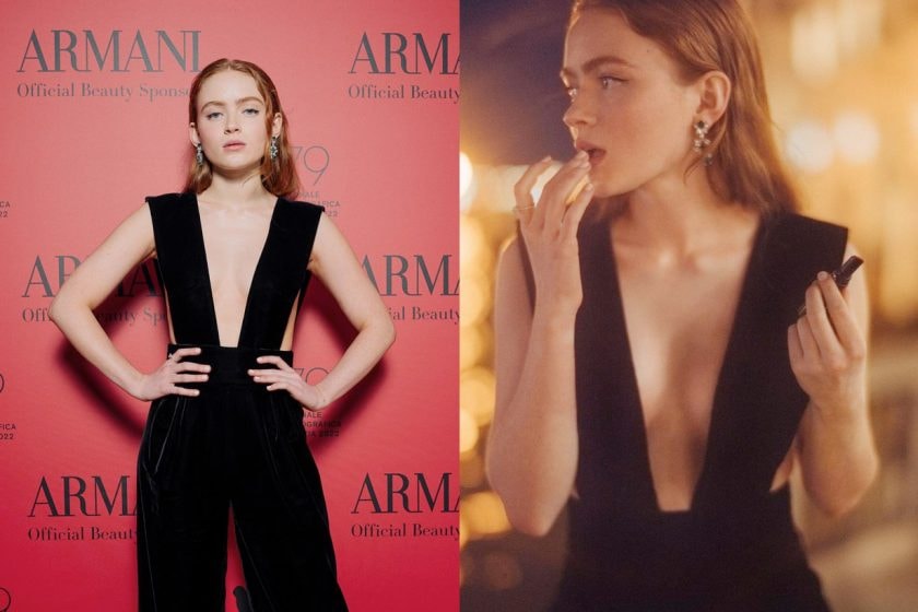 sadie sink venice film red carpet chanel alexander mcqueen gucci style outfit
