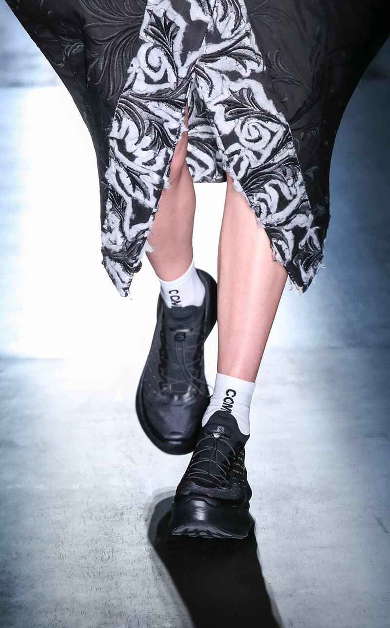 COMME des GARÇONS x Salomon Pulsar Collaboration Black White Sneakers