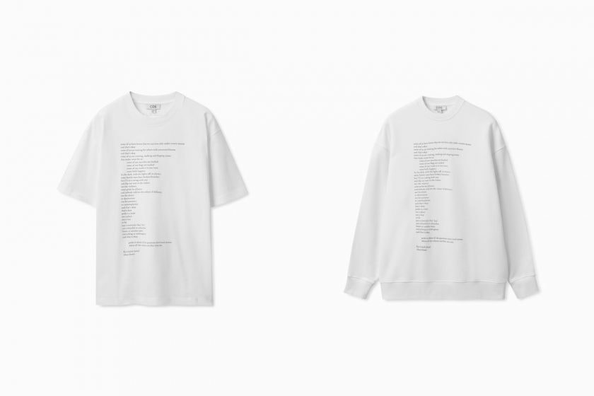 cos love for all pride limited poem rainbow t-shirt collab