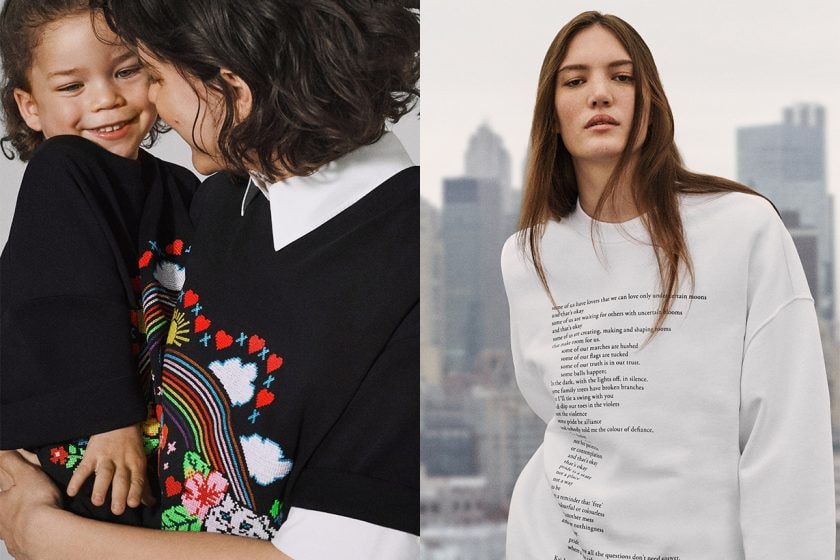 cos love for all pride limited poem rainbow t-shirt collab