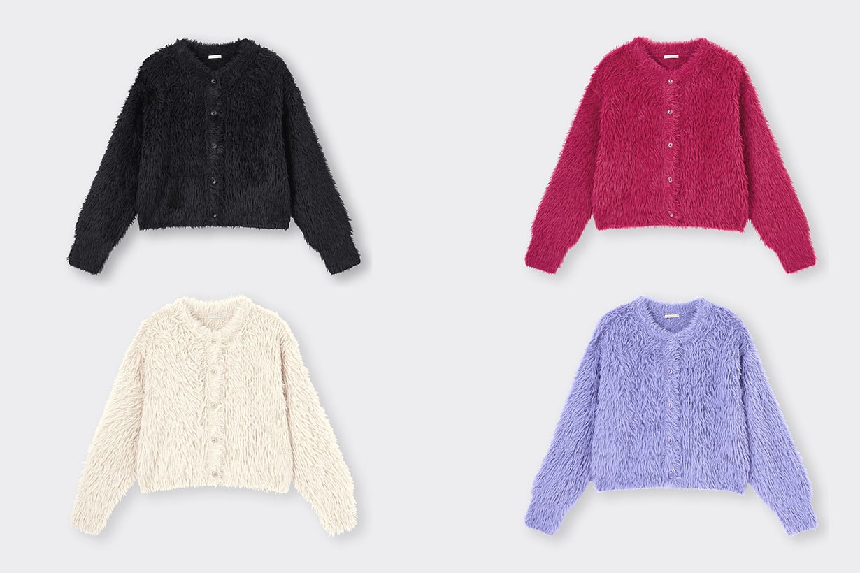GU Knitted Cardigan collection 2022fw