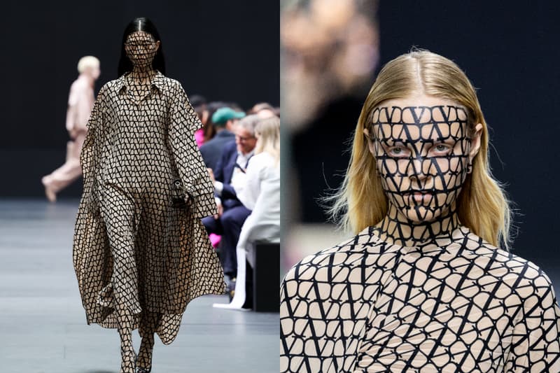 Valentino Monogram Pat McGrath PFW Fashion Week
