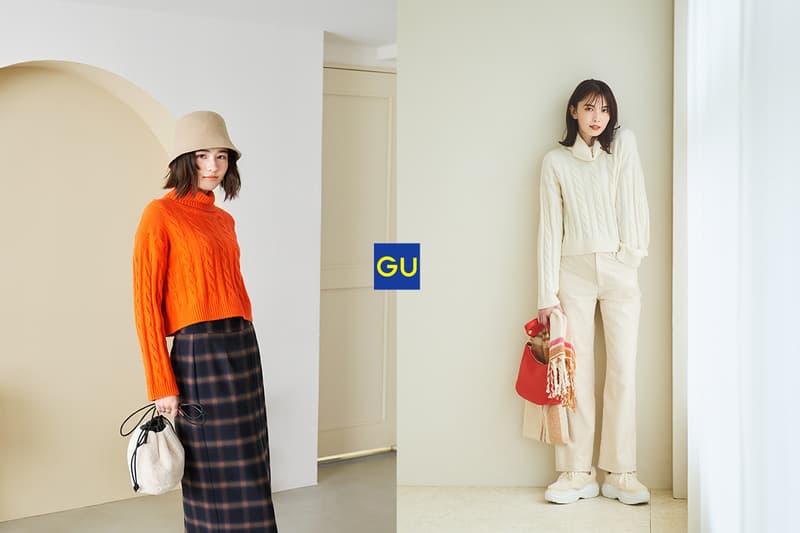 GU knitwear turtleneck sweater colorful