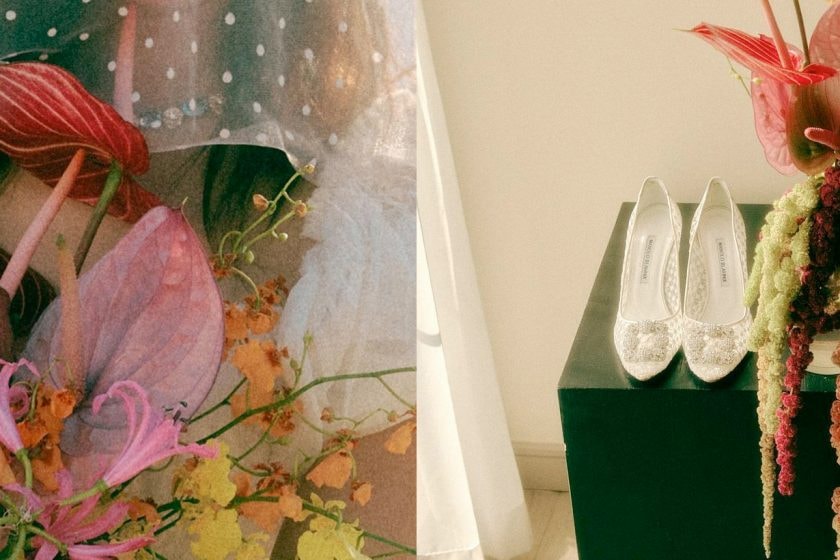 kong hyo jin New Balance Manolo Blahnik Kayla Bennet Danielle Frankel Chana Marelus Cucculelli Shaheen wedding dress details kevin oh