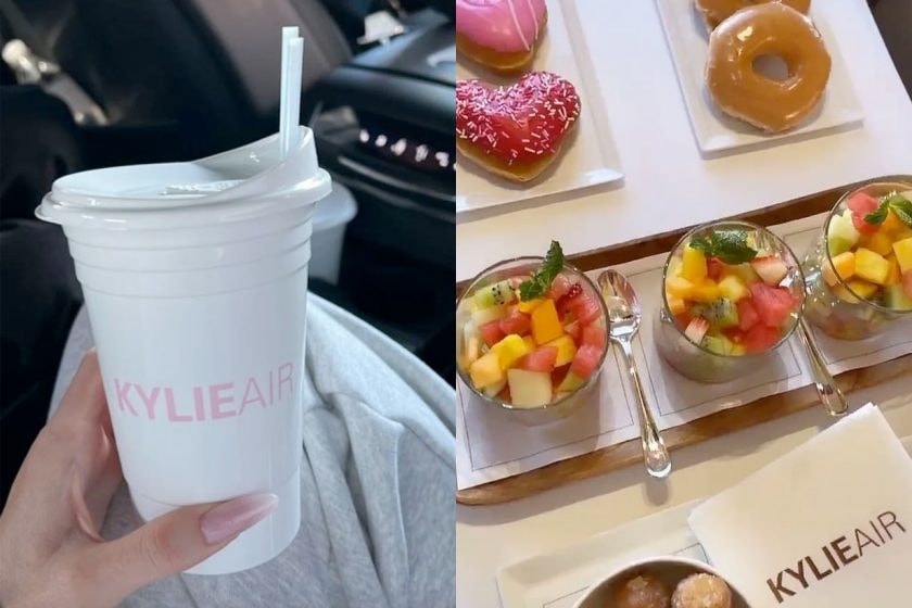 kylie air jenner kardashians menu details luxury