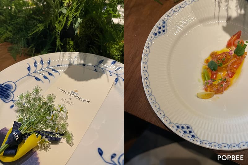 Royal Copenhagen mume limited menu celebrate 50th denmark