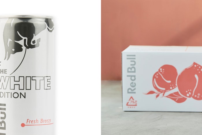 給你的冬天一對翅膀:雪白包裝的 Red Bull,是充滿少女心的白桃口味!