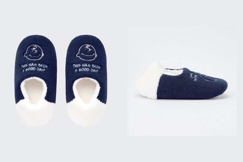 uniqlo peanuts lifestyle cushion blanket slippers winter 2022 collab living home