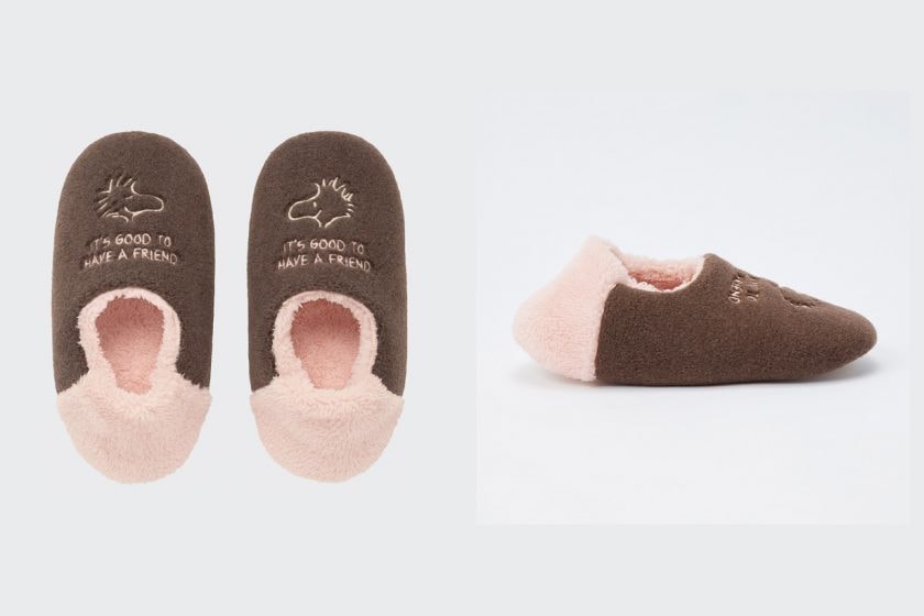uniqlo peanuts lifestyle cushion blanket slippers winter 2022 collab living home