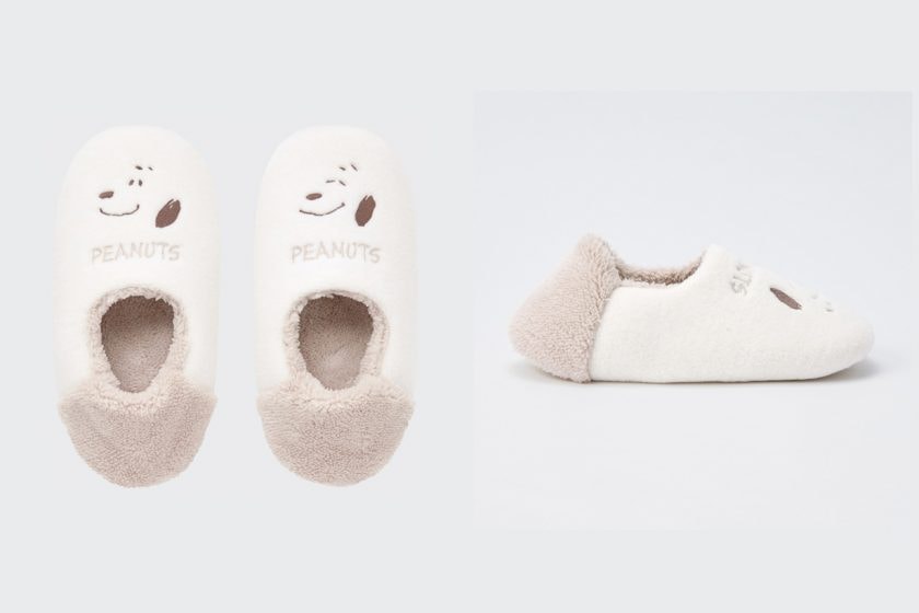 uniqlo peanuts lifestyle cushion blanket slippers winter 2022 collab living home