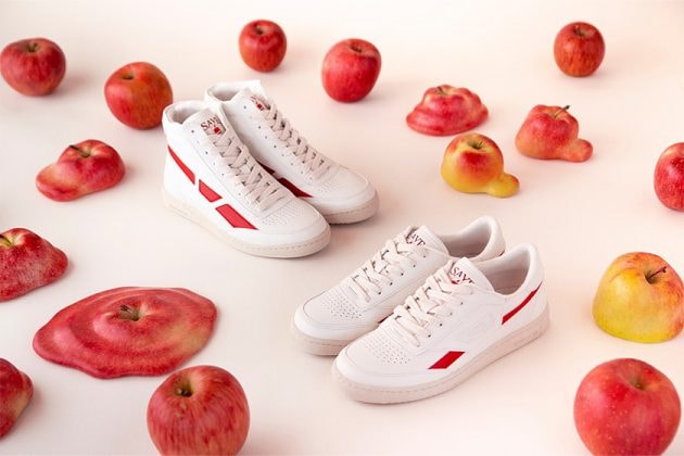 apple recycle shoes saye drops fashion vegan brand