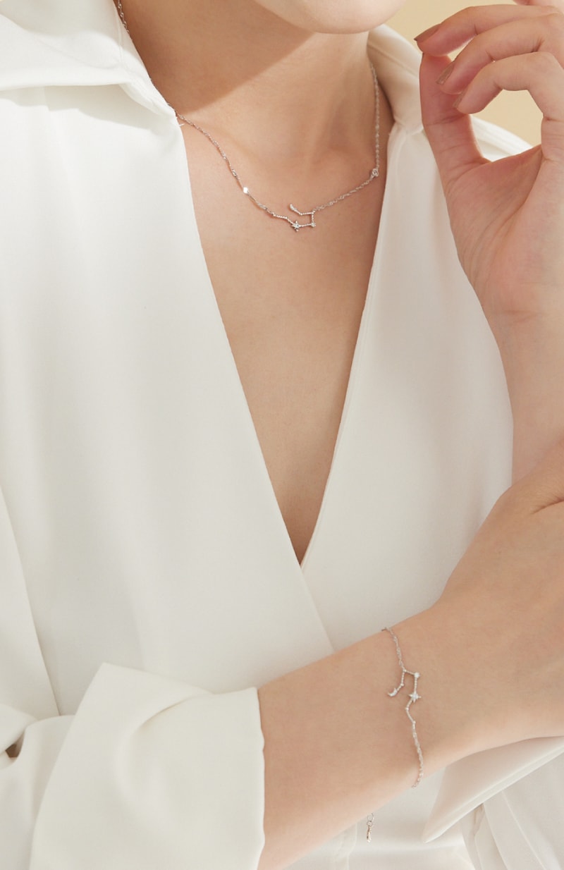 Vacanza Accessory V Class 12 zodiac sign necklace bracelet