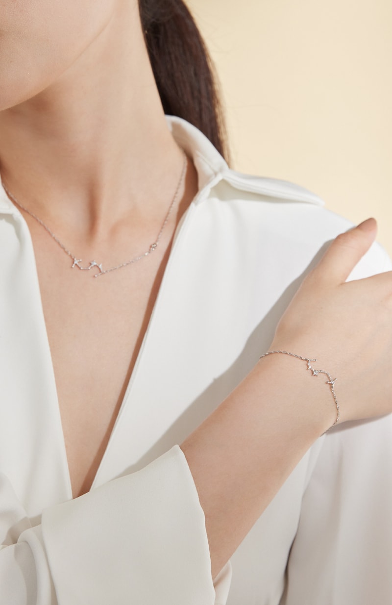 Vacanza Accessory V Class 12 zodiac sign necklace bracelet