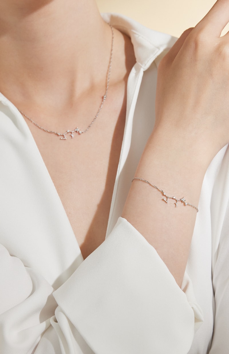 Vacanza Accessory V Class 12 zodiac sign necklace bracelet