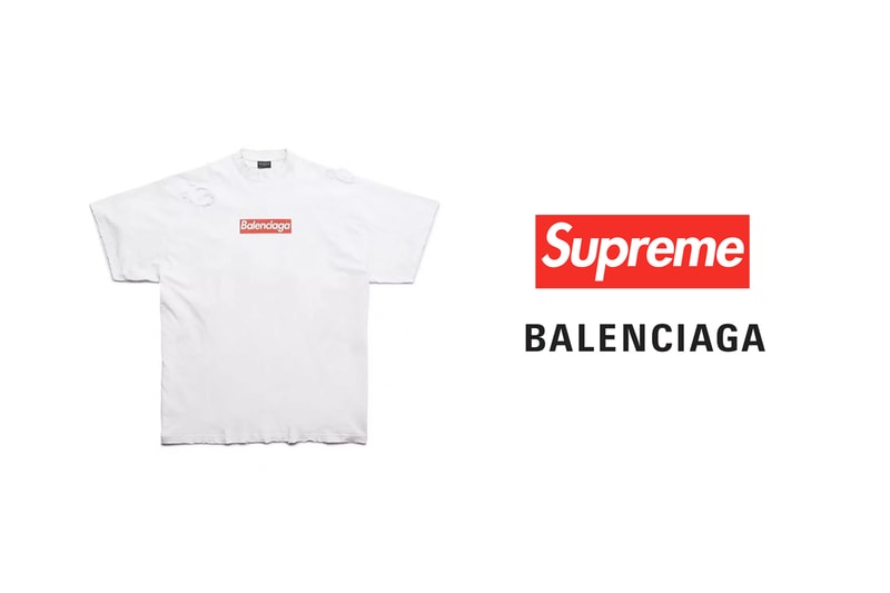 Supreme 下一個聯名合作 Balenciaga？SS23 秀上的 Box Logo Tee 是預告？