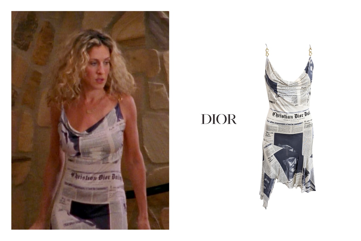 《慾望城市》迷不會忘記的經典：Dior 報紙洋裝，20 年後拍出 10 倍價格！