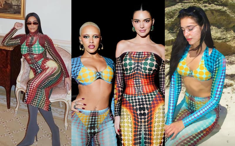 Jean Paul Gaultier Cyber It Girls Dua Lipa Kendall Jenner Doja Cat Kim Kardashian Y2K