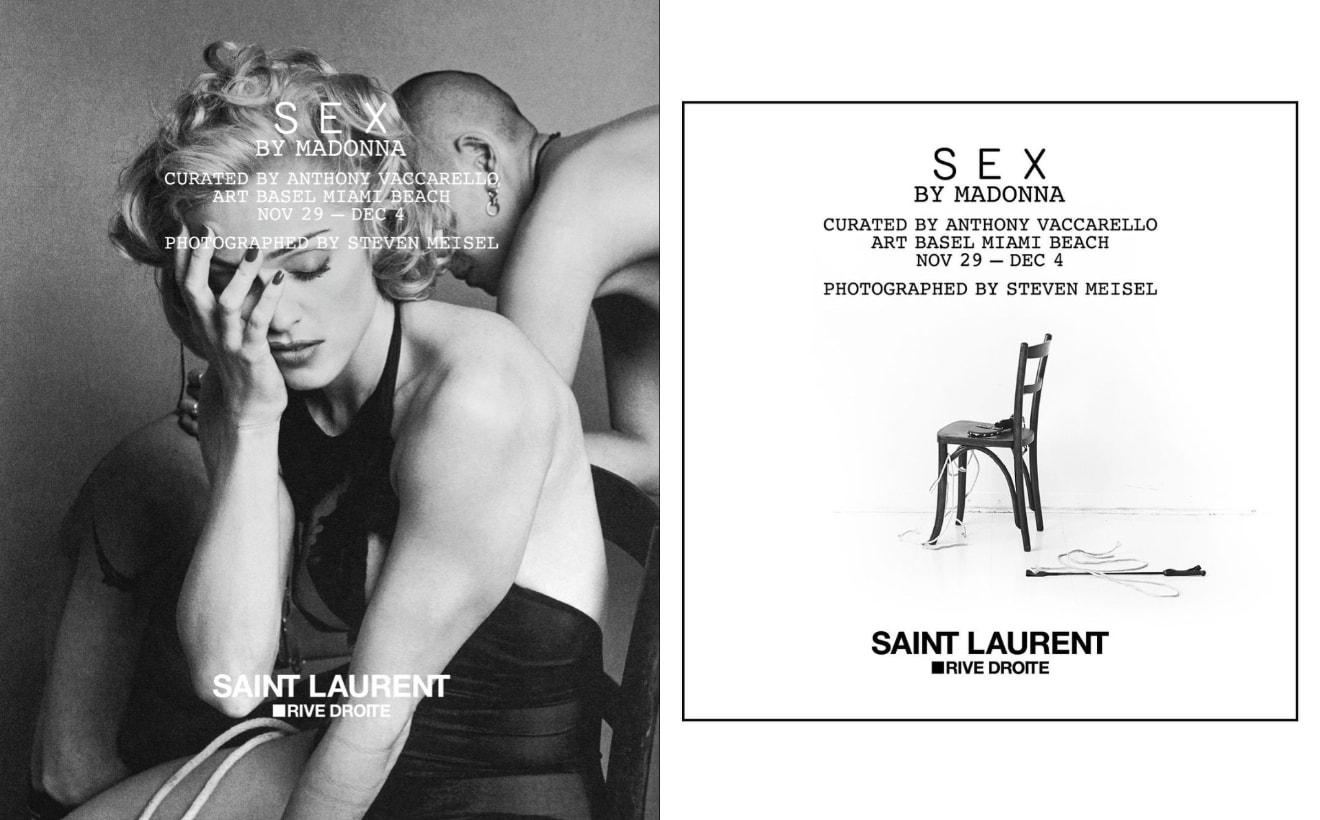 Saint Laurent Anthony Vaccarello Madonna 麥當娜 Art Basel Sex