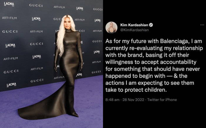Balenciaga Holiday Campaign 事件持續發酵：Kim Kardashian 發聲明表示要重新審視雙方關係！