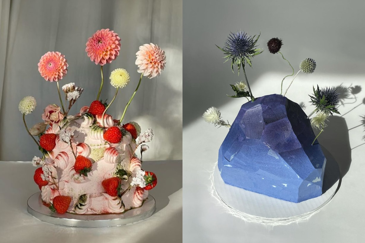 蛋糕 Yip Studio 紐約 花園藝術 插花 石頭 藝術品
