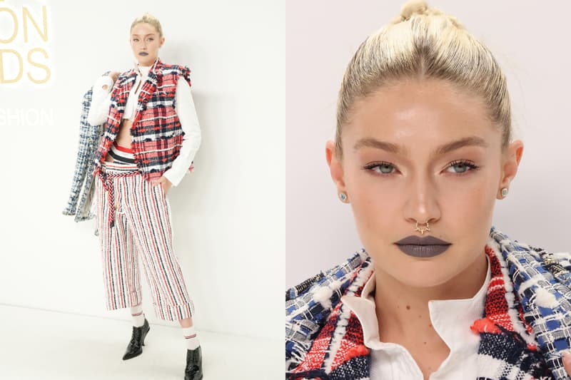 Gigi Hadid 名模 CFDA 頒獎典禮 Thom Browne