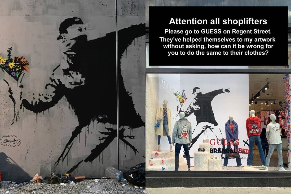 Banksy GUESS 塗鴉藝術 版權 Art London 倫敦