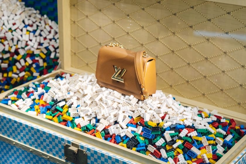 louis vuitton lego window display limited christmas