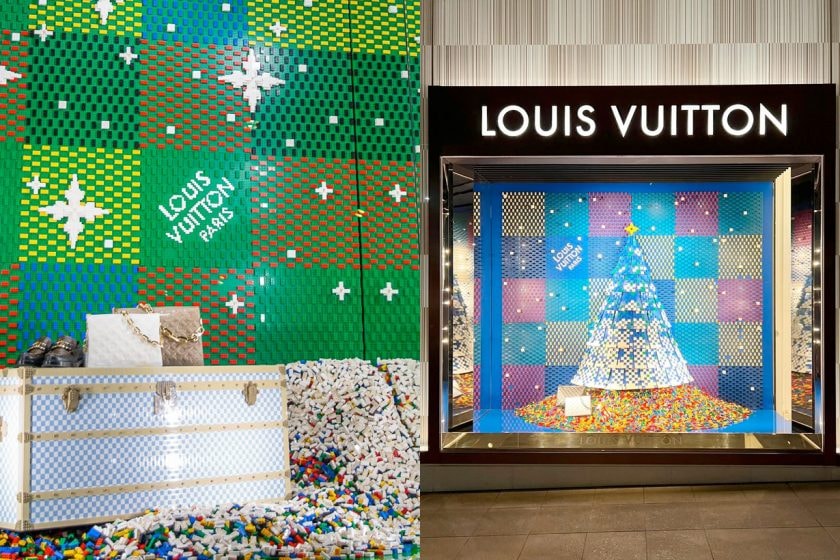 louis vuitton lego window display limited christmas