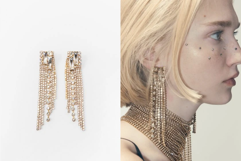 zara party earrings affordable chic