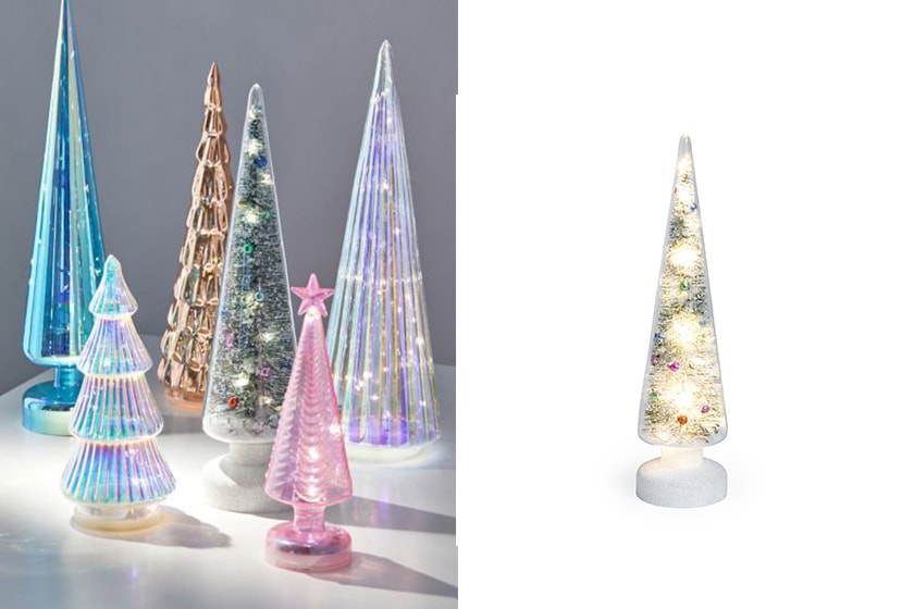 MoMA Design Store Snowy Wonderland Tiered LED Christmas Tree