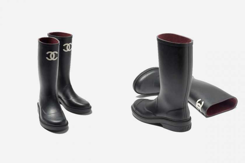 chanel boots rain it shoes 2022 fw